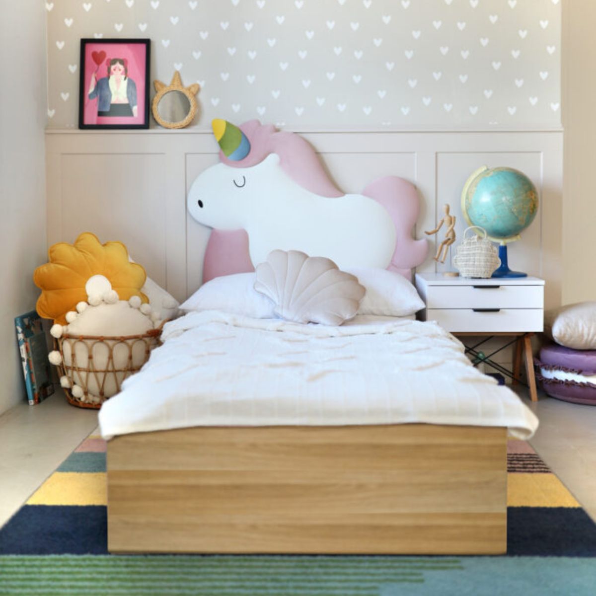 łóżko jednorożec