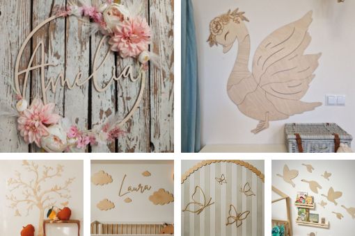 blog drewaniane dekoracje do pokoju dziewczynki