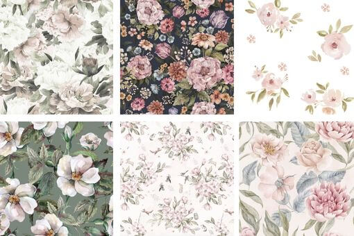 tapety do pokoju dziewczynki kwiaty