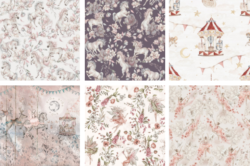 tapety do pokoju dziewczynki magiczne wzory