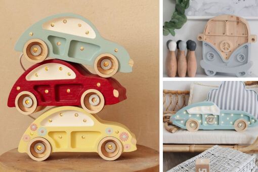 lampki auta pokój chłopca