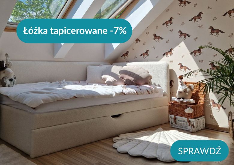 łóżka tapicerowane dla dzieci
