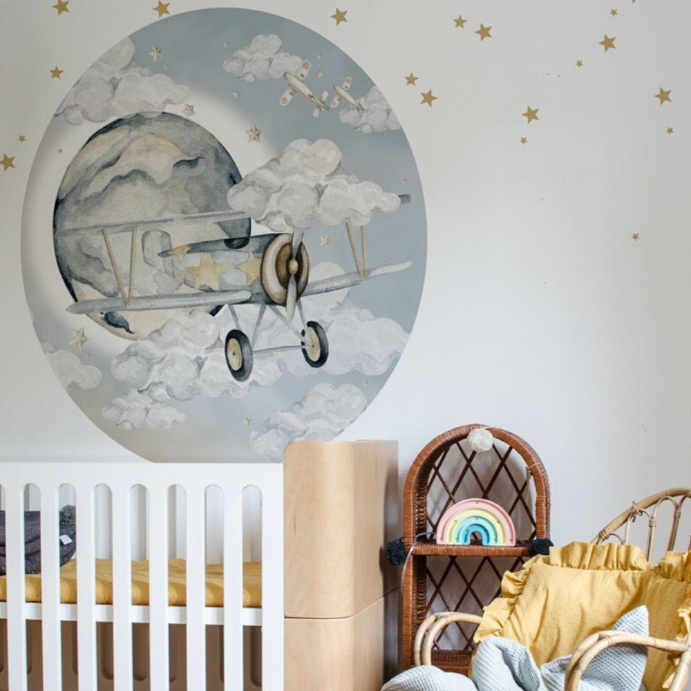 naklejki na ścianę samoloty