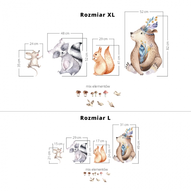 naklejki na sciane ze zwierzakami
