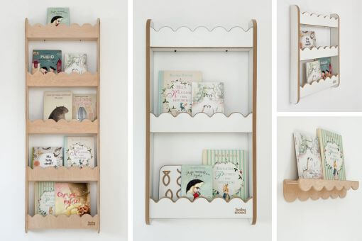 półki z falbanką babywood
