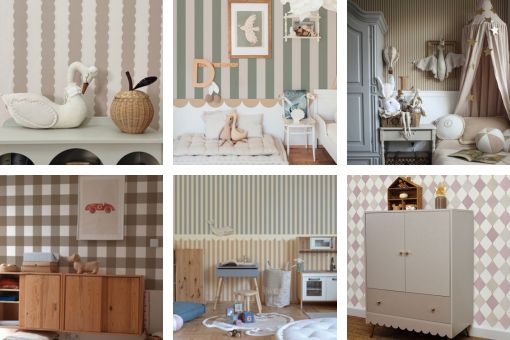 tapety dla dziewczynki geometryczne wzory